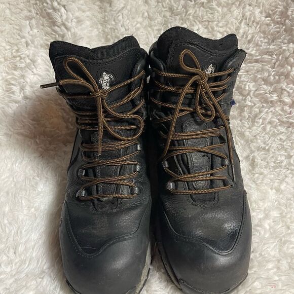 Michelin HydroEdge Steel Toe Puncture-Resistant Waterproof Black Work BootSZ12W - Picture 2 of 12